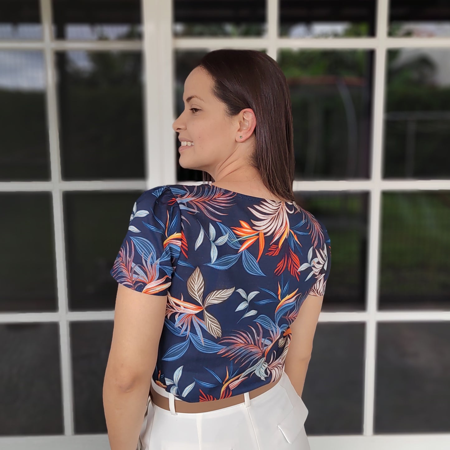 Blusa escote cuadrado