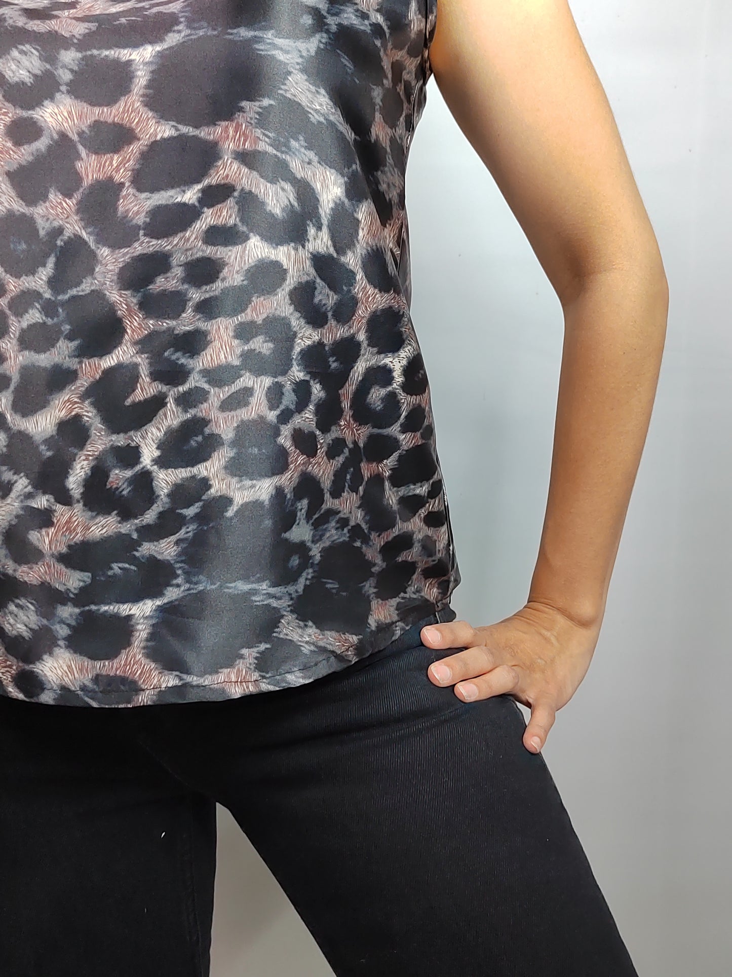 Blusa Halter Animal Print