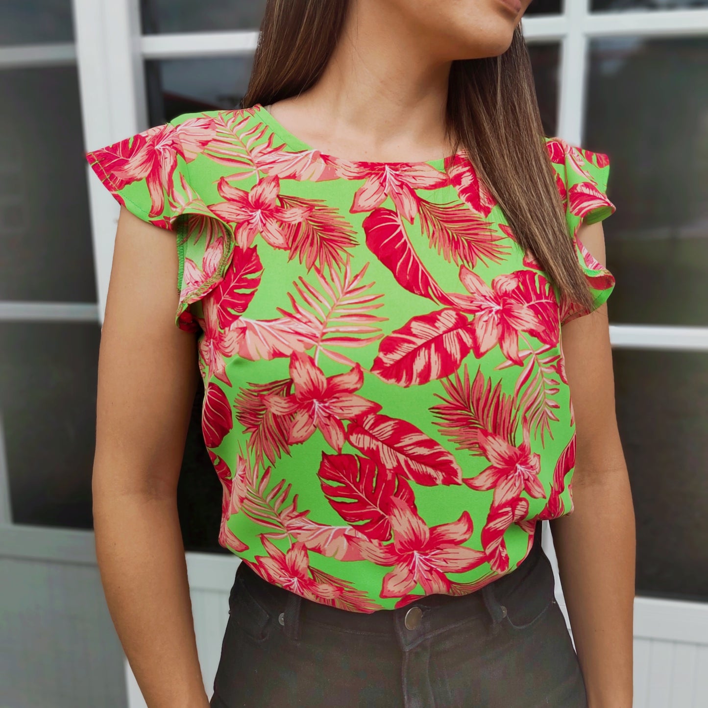 Blusa Floral Tropical Vuelo